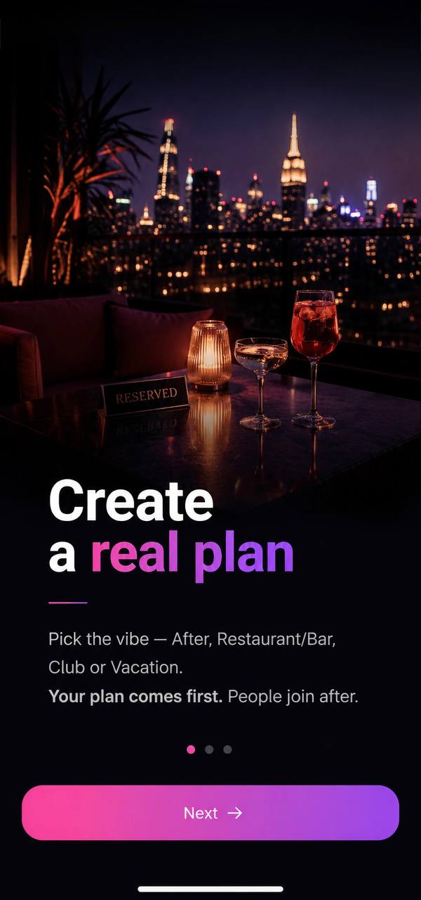 After Up create a real plan onboarding screen
